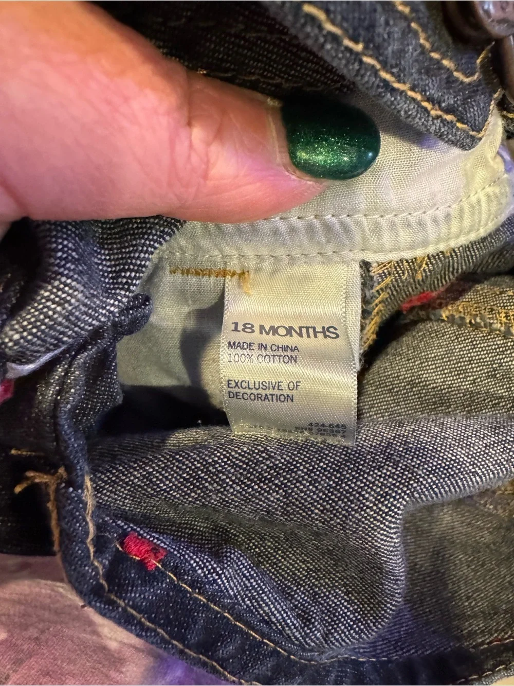 OshKosh Train Overalls 18M Y2K Denim Carpenter Style
